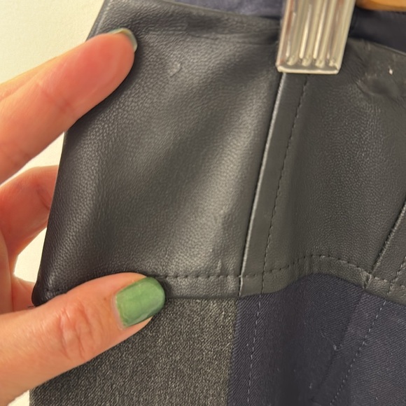 Express Gray and Blue Midi Pencil Skirt - Picture 3 of 8